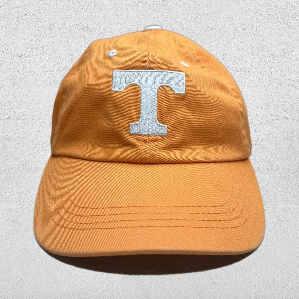 Vintage Captivating Headwear Tennessee Vols Power T Strapback Hat Orange